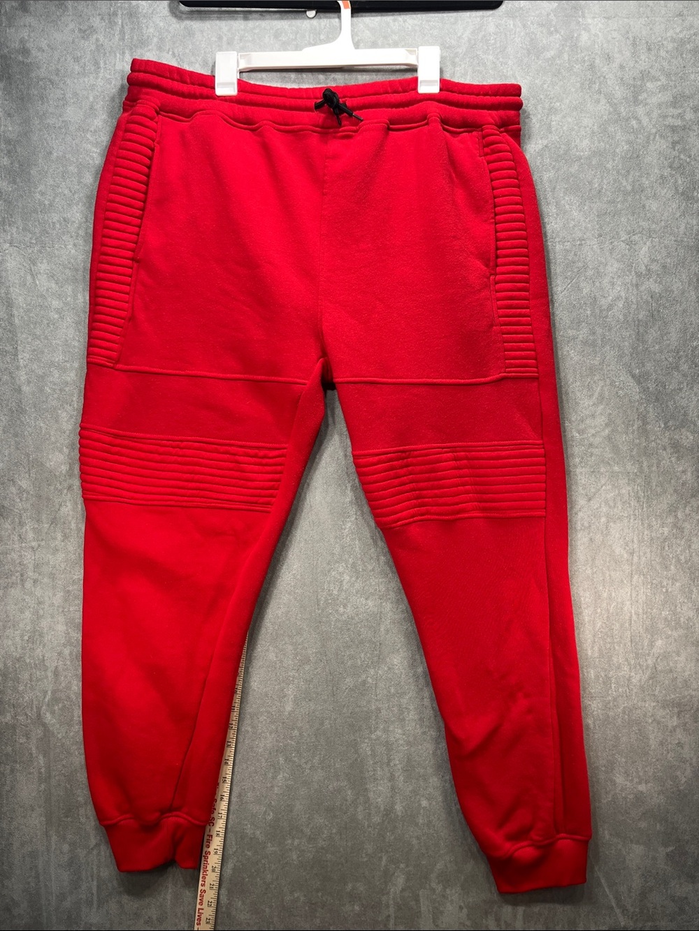 Southpole Red Moto Biker Jogger Sweatpants Men’s 5XB Plus Size